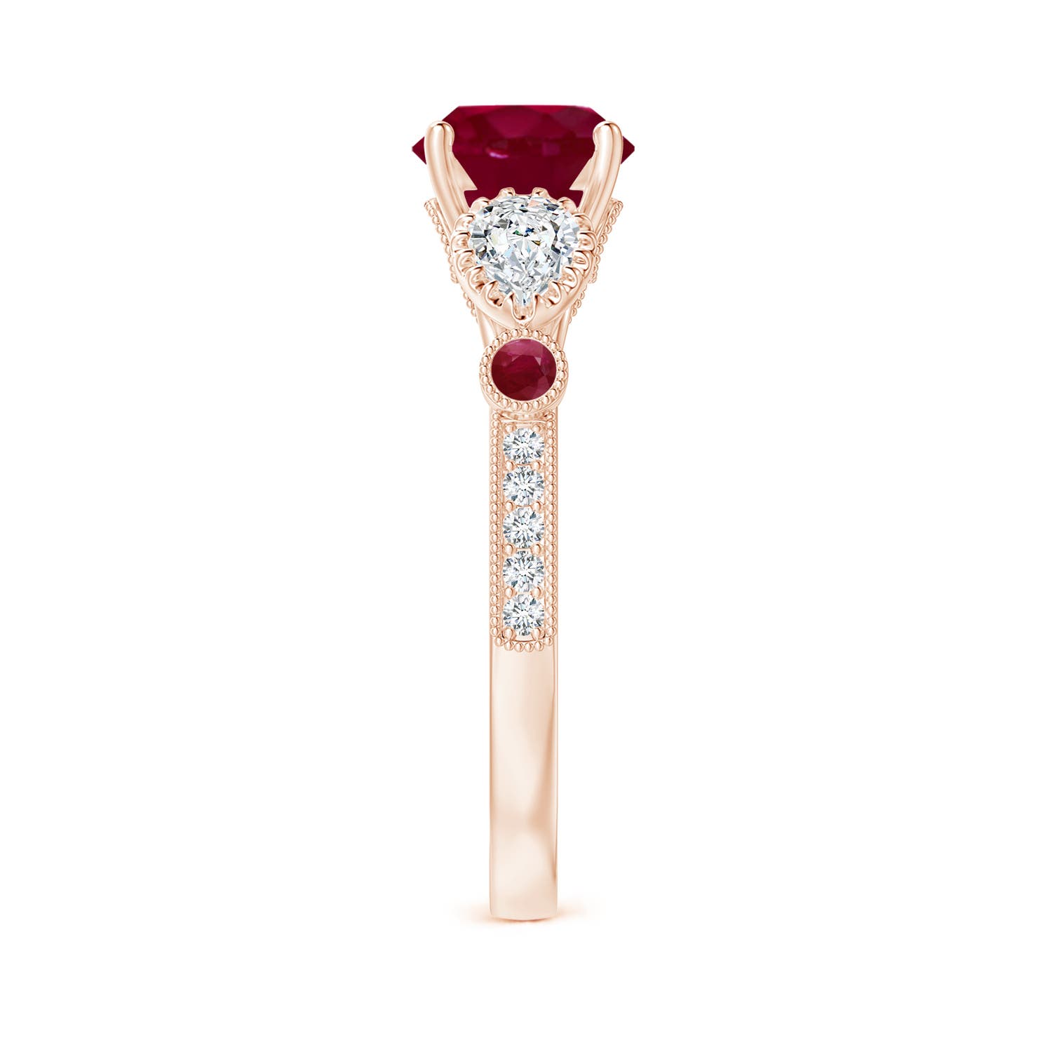 A - Ruby / 2.21 CT / 14 KT Rose Gold