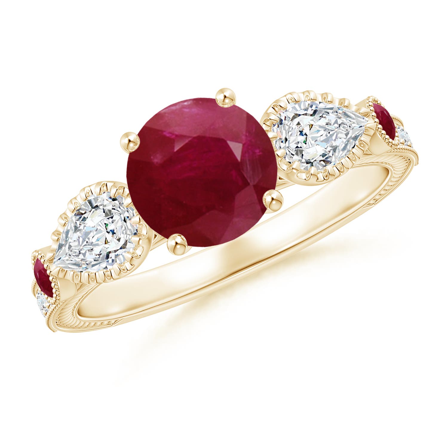 A - Ruby / 2.21 CT / 14 KT Yellow Gold