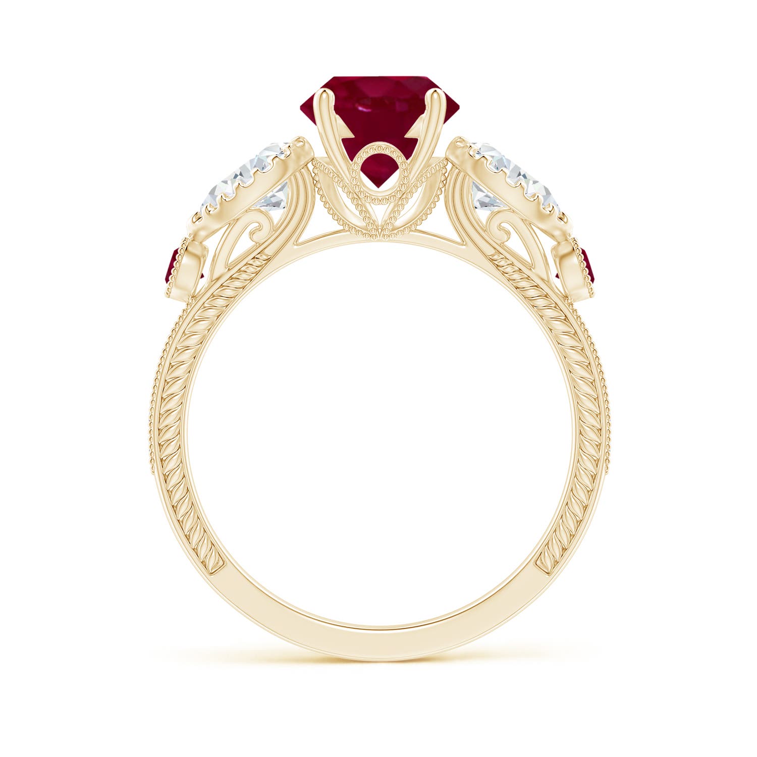 A - Ruby / 2.21 CT / 14 KT Yellow Gold