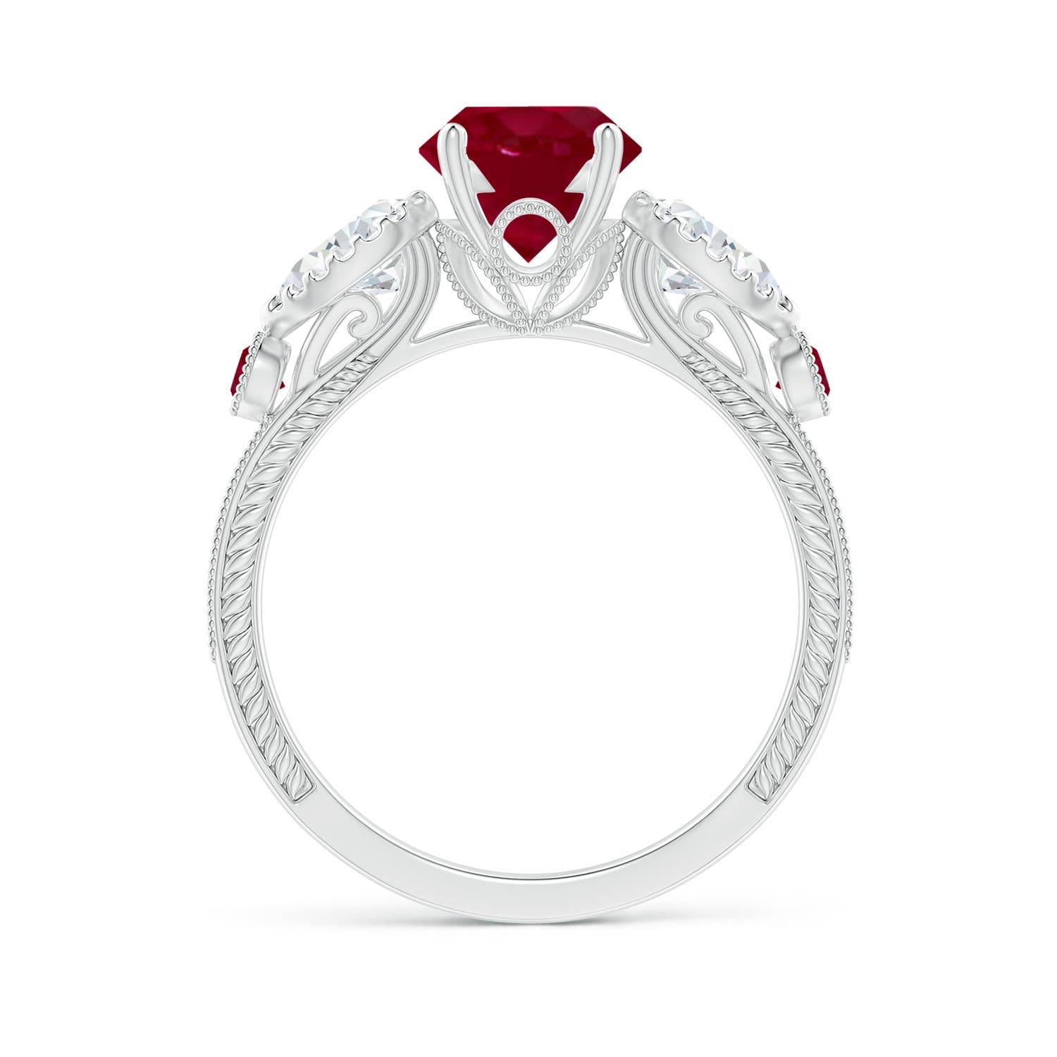 AA - Ruby / 2.21 CT / 14 KT White Gold