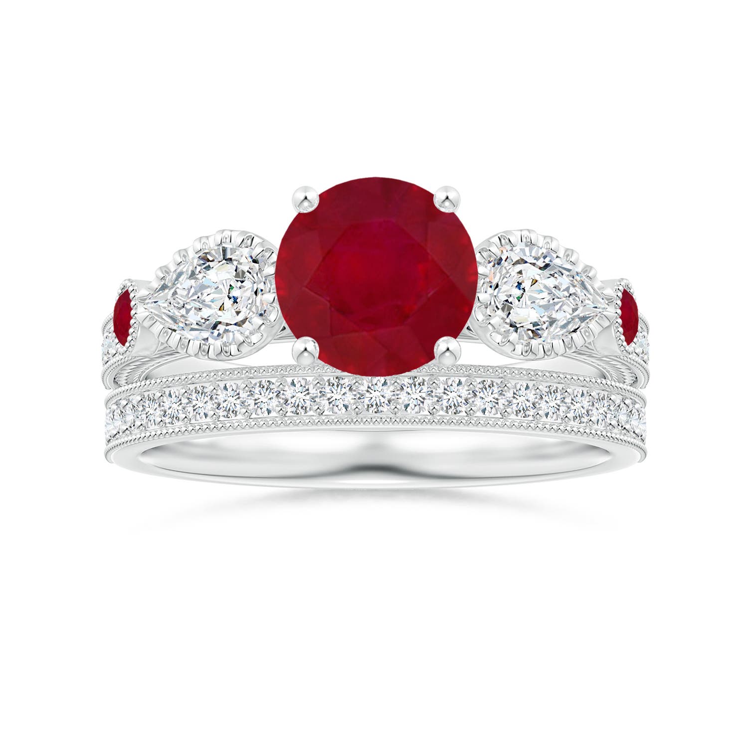 AA - Ruby / 2.21 CT / 14 KT White Gold