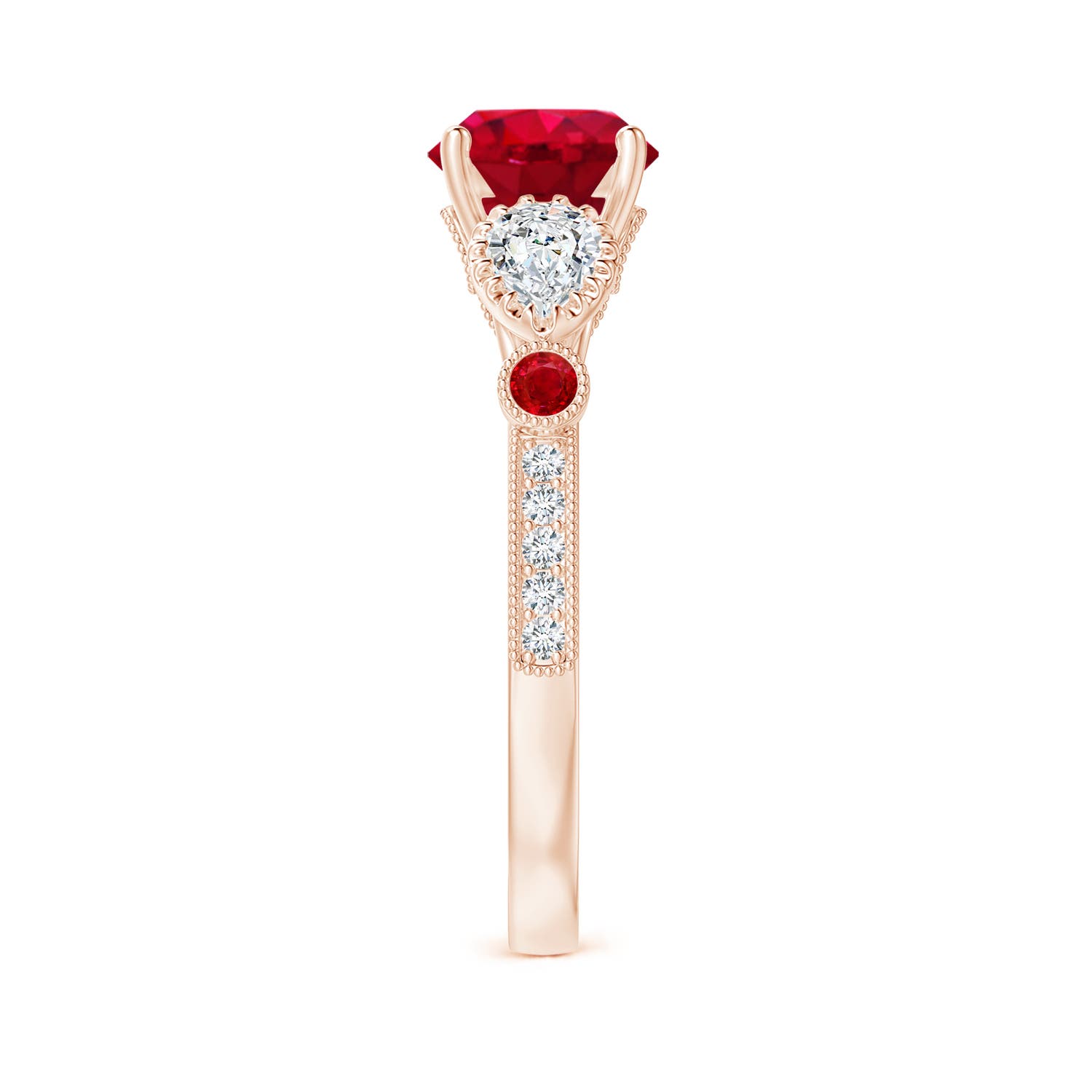 AAA - Ruby / 2.21 CT / 14 KT Rose Gold