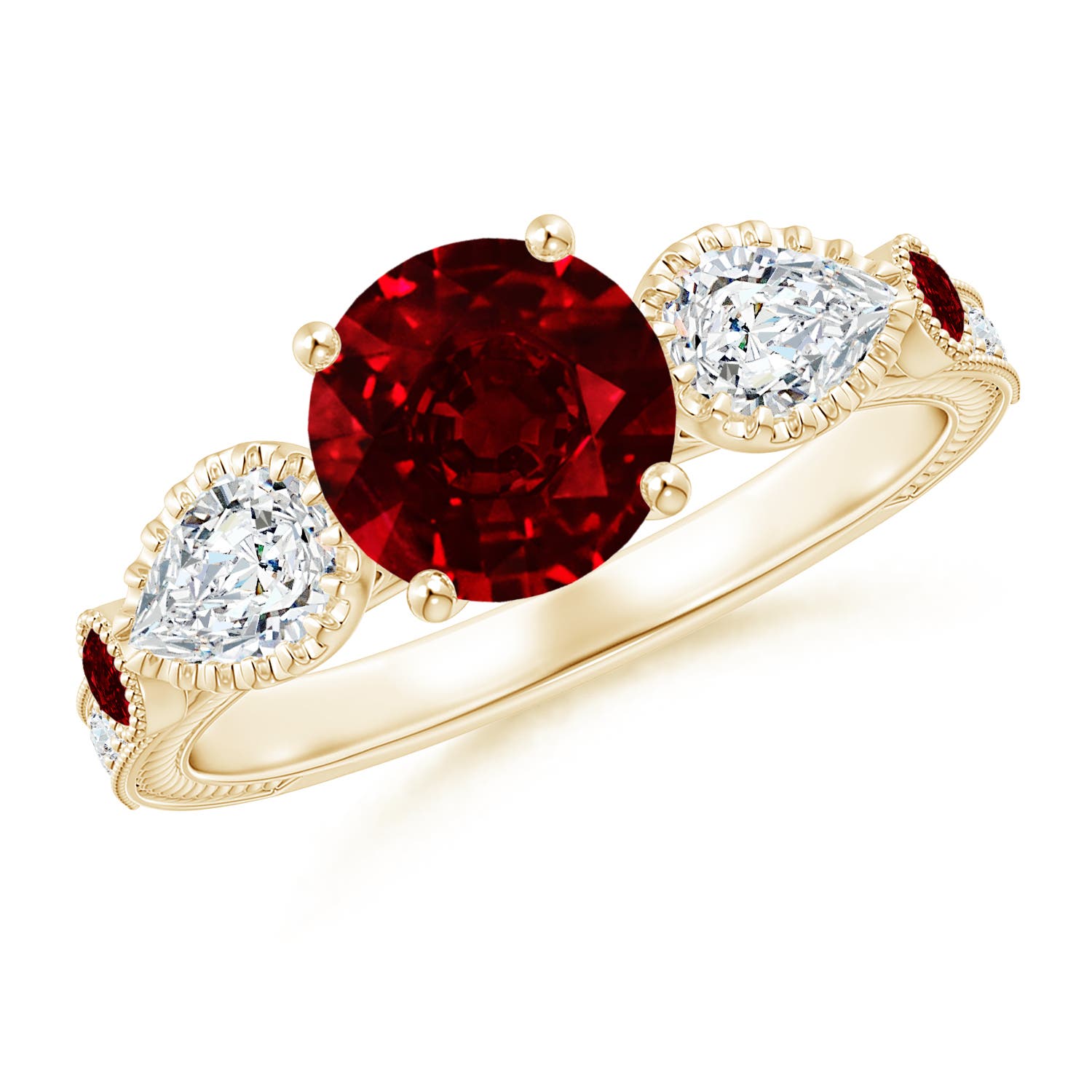 AAAA - Ruby / 2.21 CT / 14 KT Yellow Gold