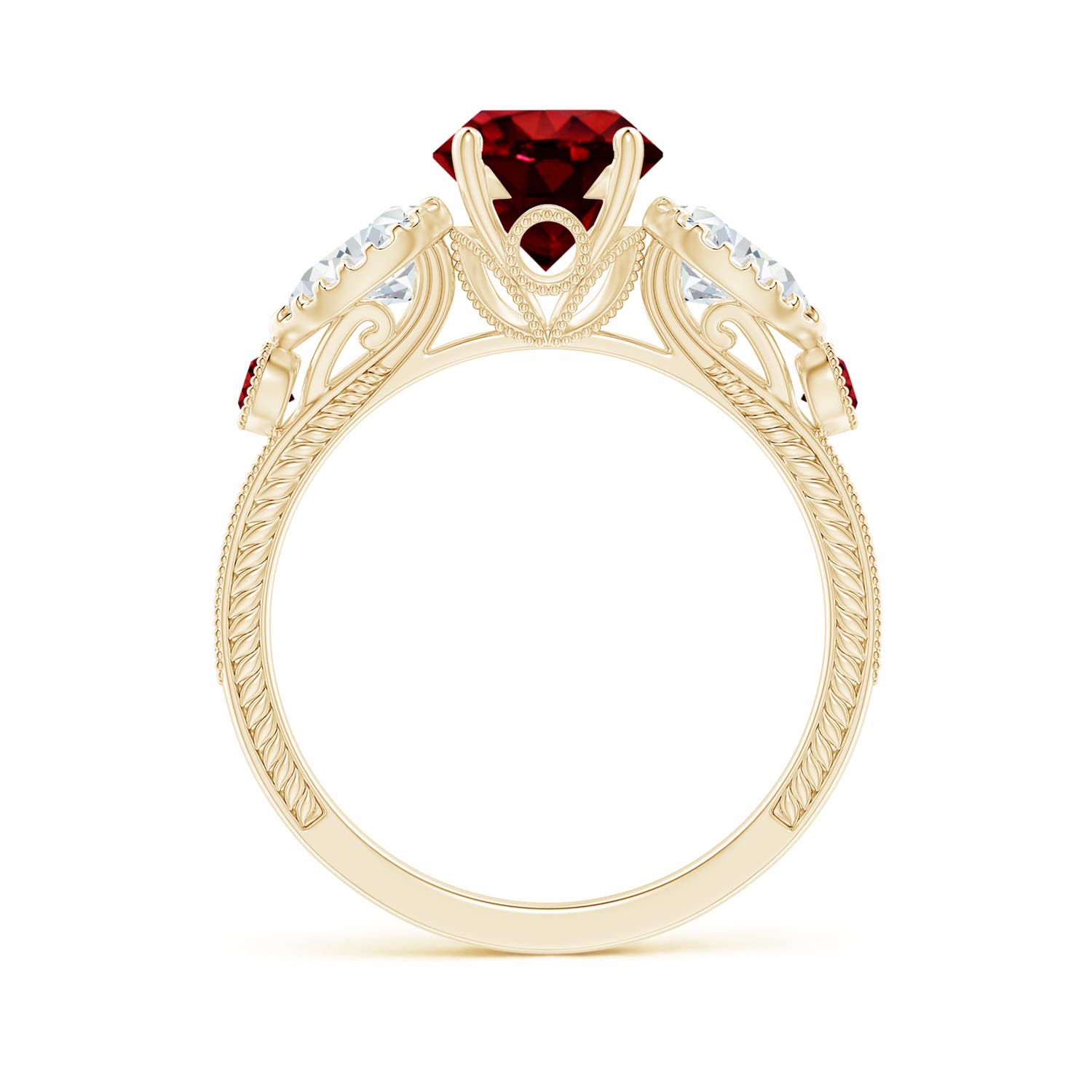 AAAA - Ruby / 2.21 CT / 14 KT Yellow Gold