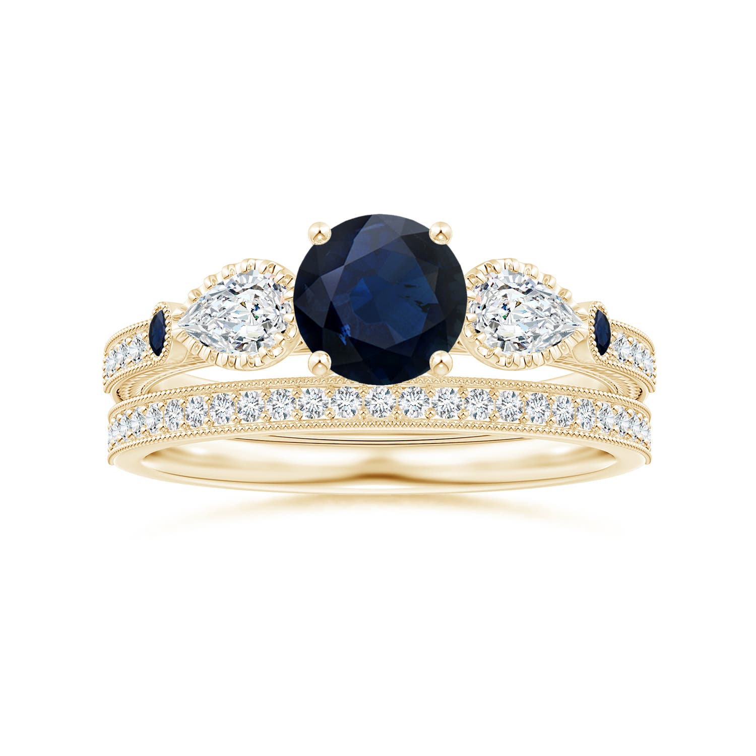 A - Blue Sapphire / 1.53 CT / 14 KT Yellow Gold