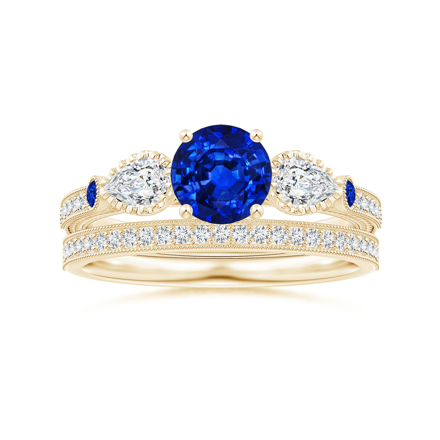 AAAA - Blue Sapphire / 1.53 CT / 14 KT Yellow Gold