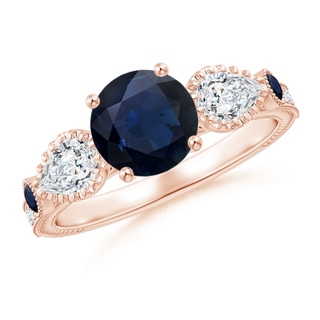 Round A Blue Sapphire