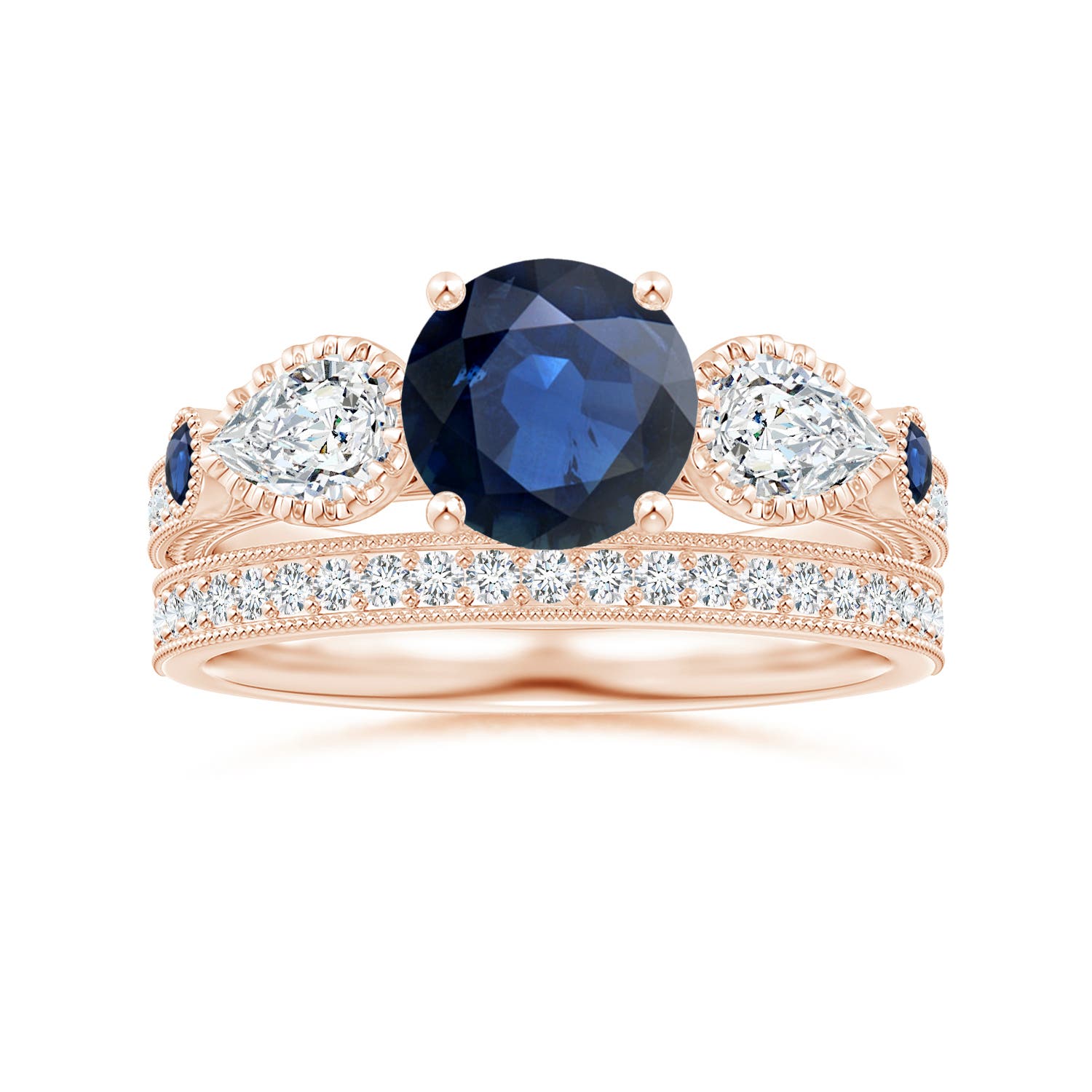 AA - Blue Sapphire / 2.41 CT / 14 KT Rose Gold