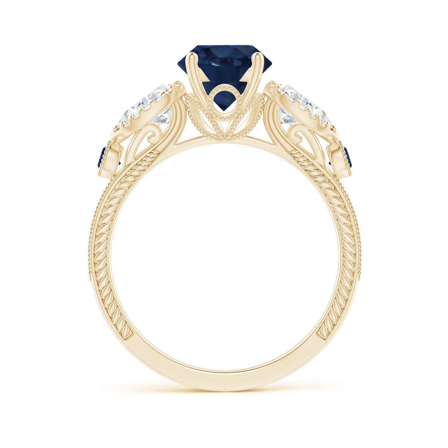 AA - Blue Sapphire / 2.41 CT / 14 KT Yellow Gold