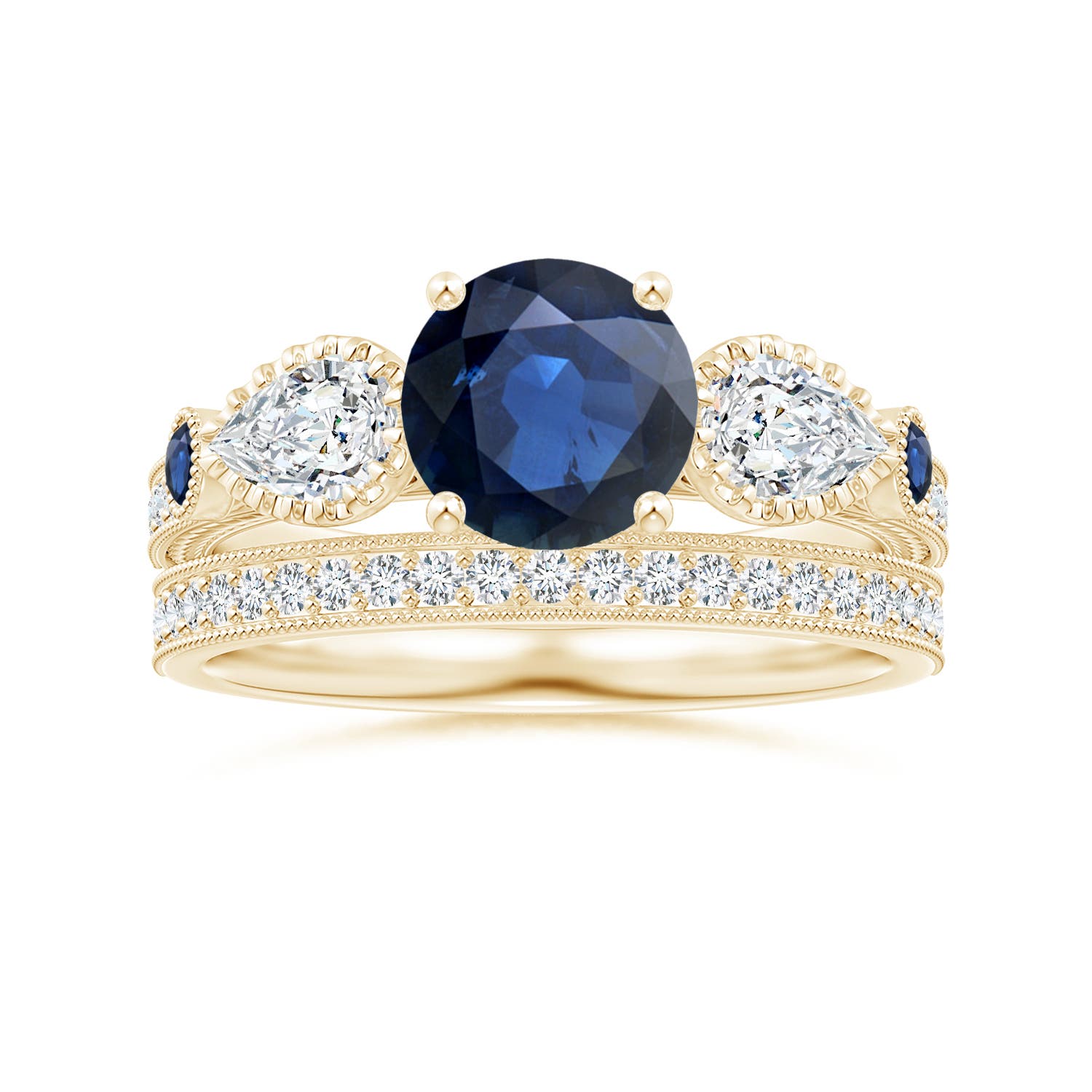 AA - Blue Sapphire / 2.41 CT / 14 KT Yellow Gold