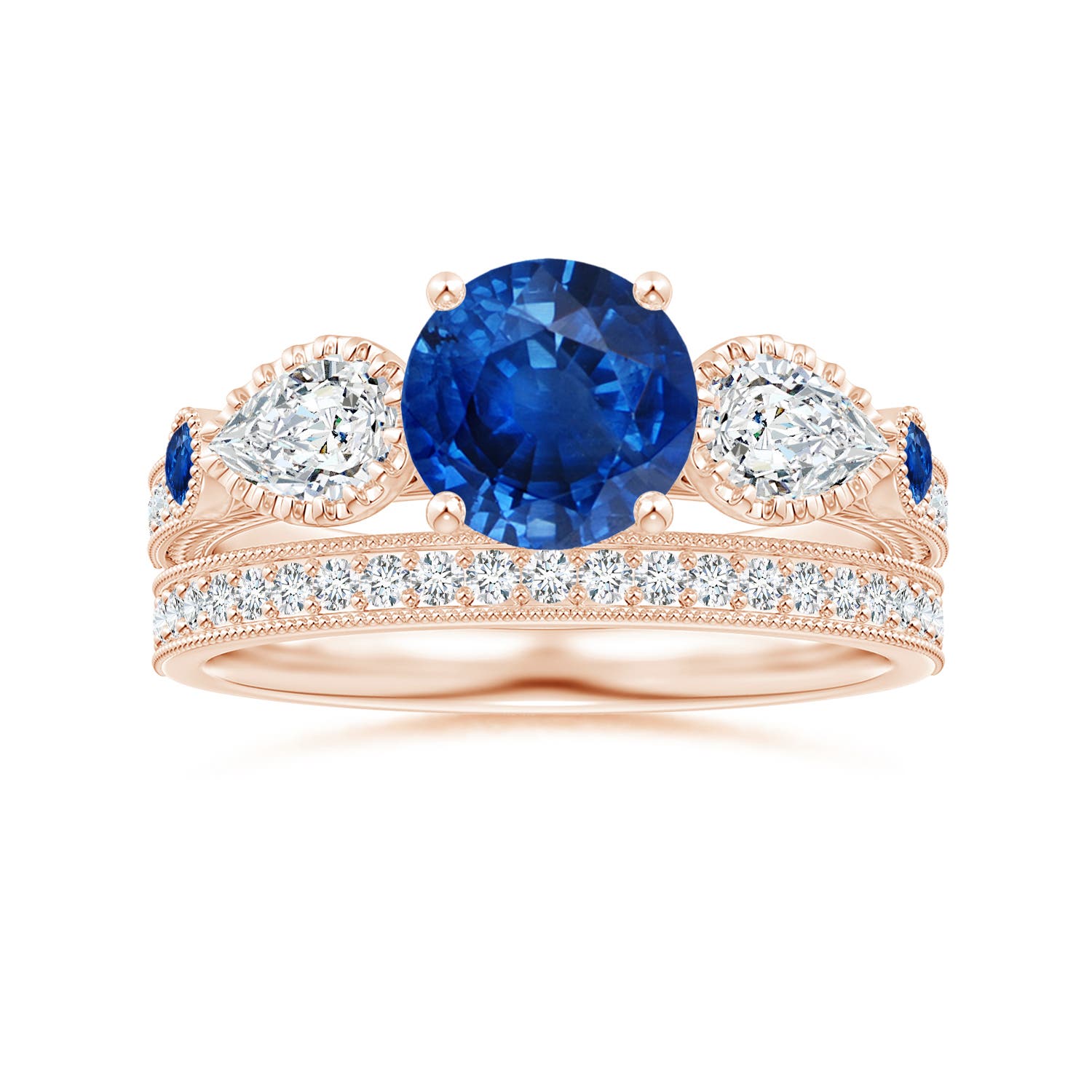 AAA - Blue Sapphire / 2.41 CT / 14 KT Rose Gold