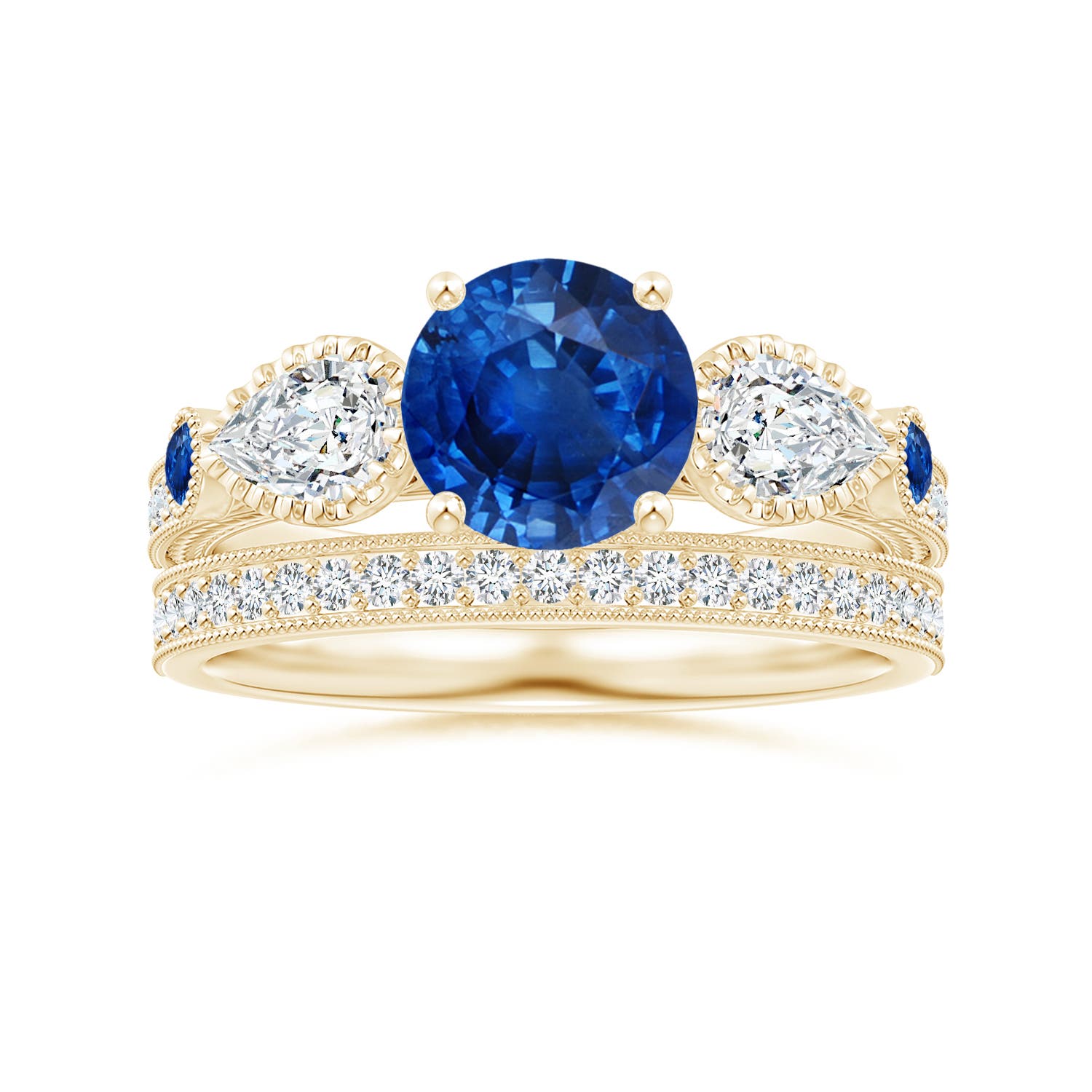 AAA - Blue Sapphire / 2.41 CT / 14 KT Yellow Gold