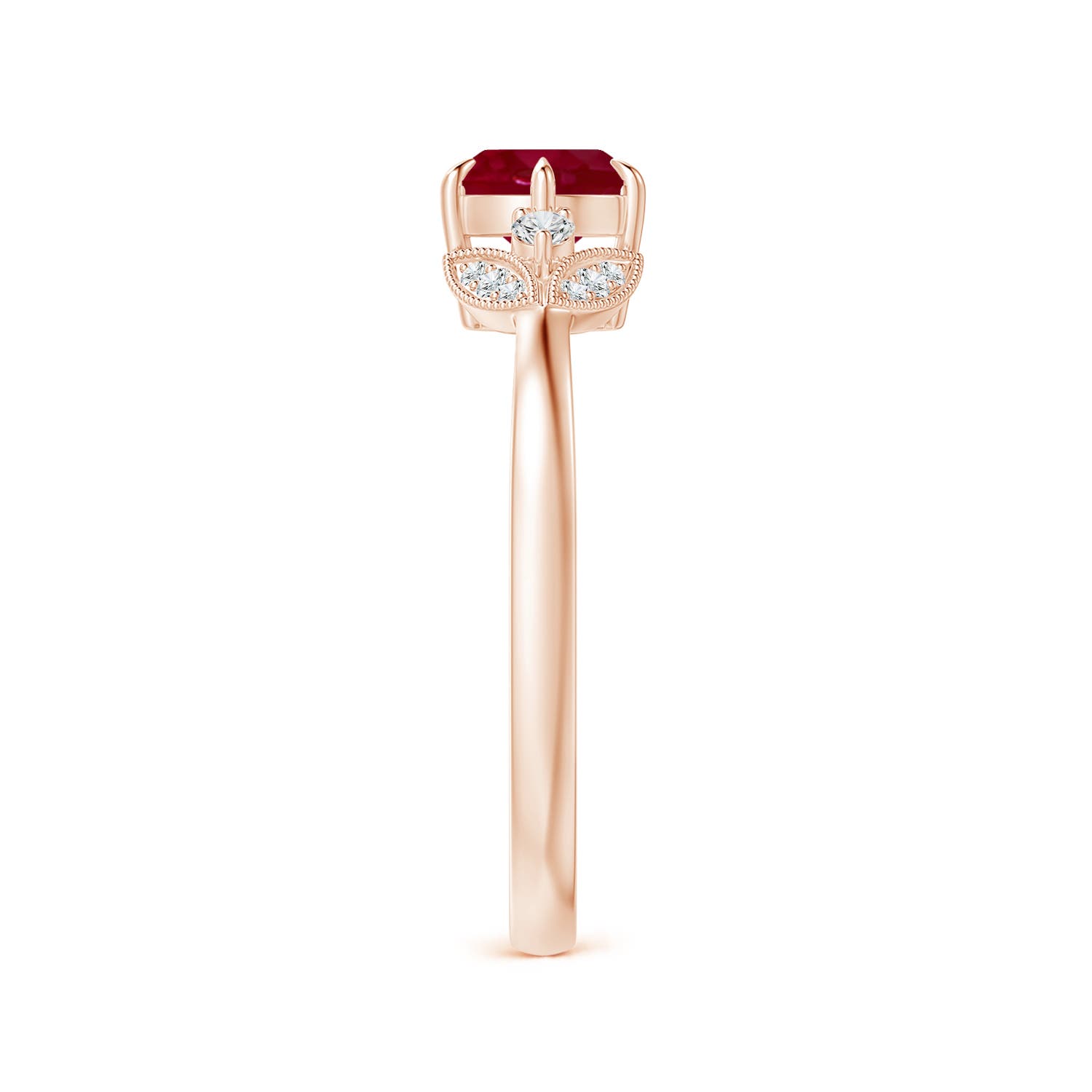 AA - Ruby / 1.1 CT / 14 KT Rose Gold