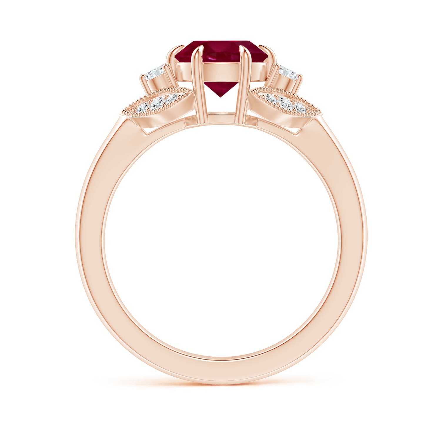 A - Ruby / 1.64 CT / 14 KT Rose Gold