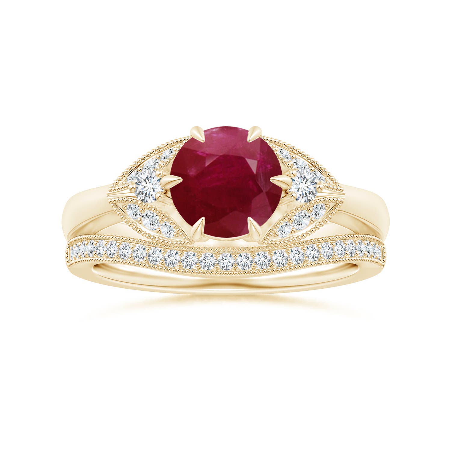 A - Ruby / 1.64 CT / 14 KT Yellow Gold