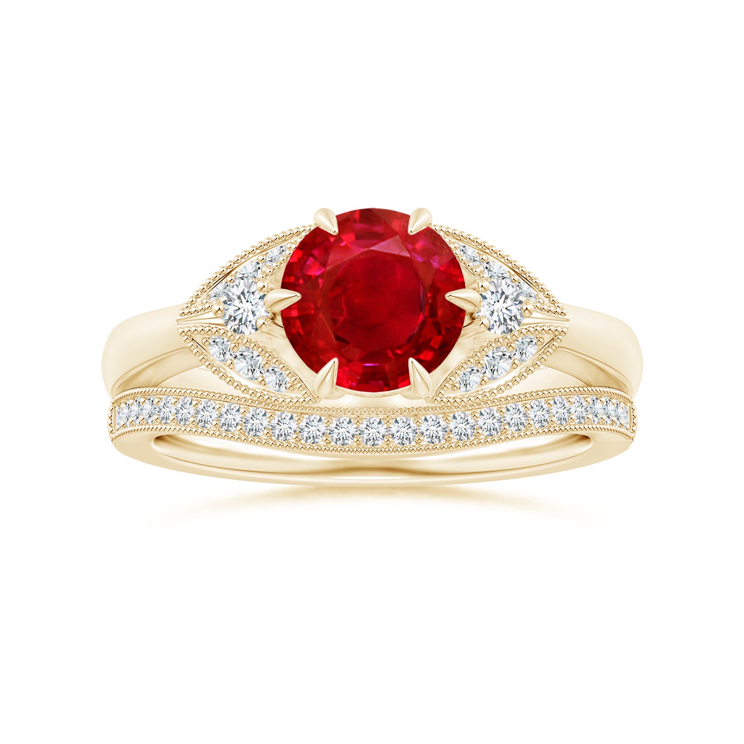 AAA - Ruby / 1.64 CT / 14 KT Yellow Gold