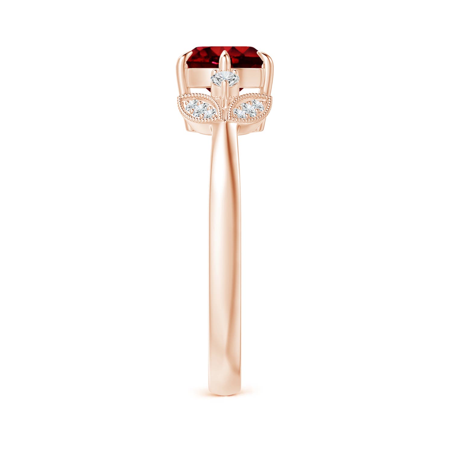 AAAA - Ruby / 1.64 CT / 14 KT Rose Gold