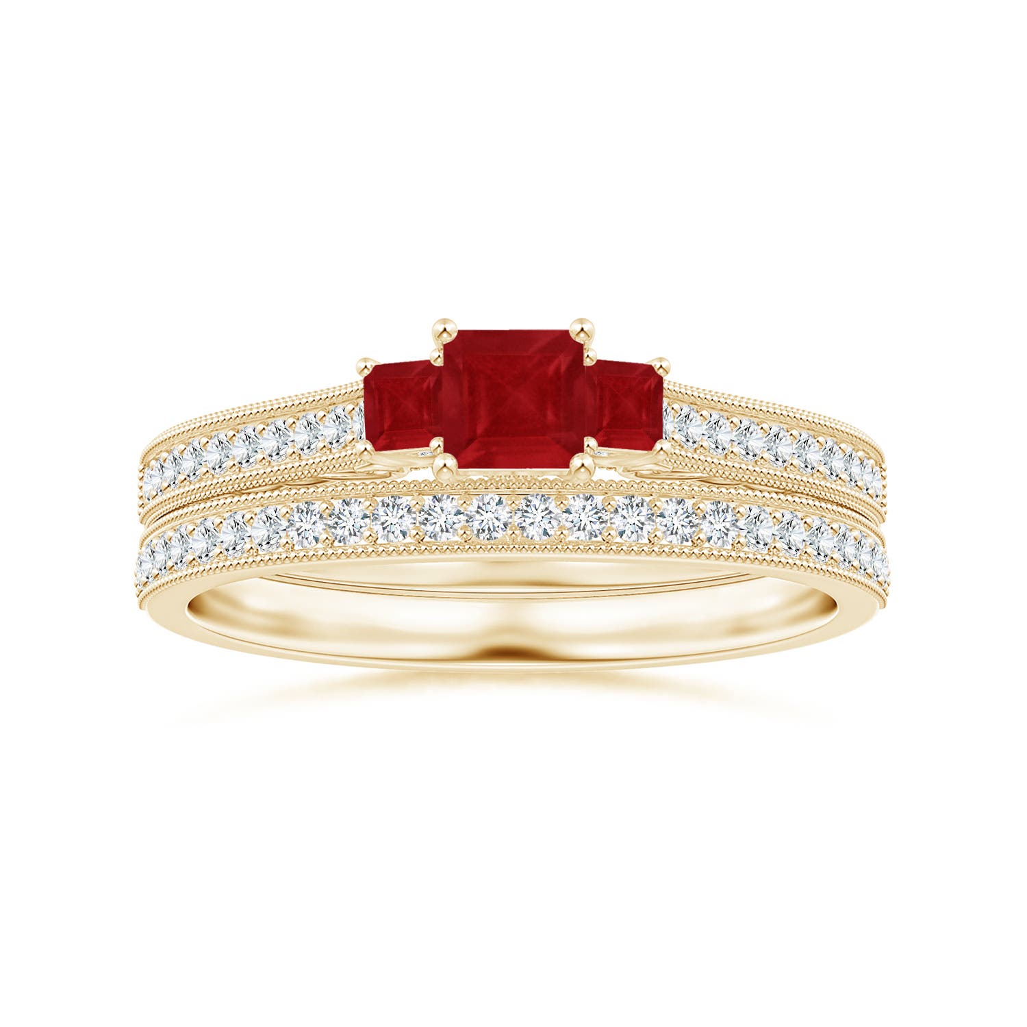 AA - Ruby / 0.63 CT / 14 KT Yellow Gold