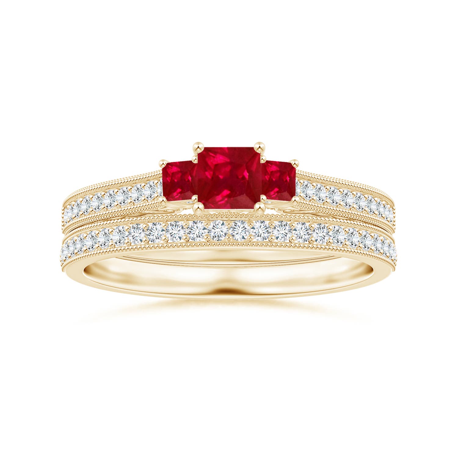 AAA - Ruby / 0.63 CT / 14 KT Yellow Gold