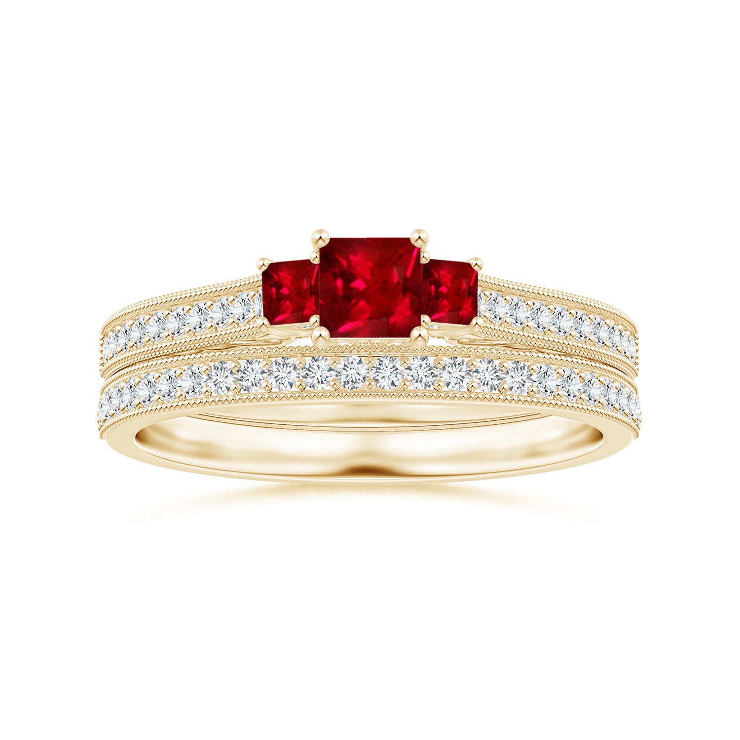 AAAA - Ruby / 0.63 CT / 14 KT Yellow Gold