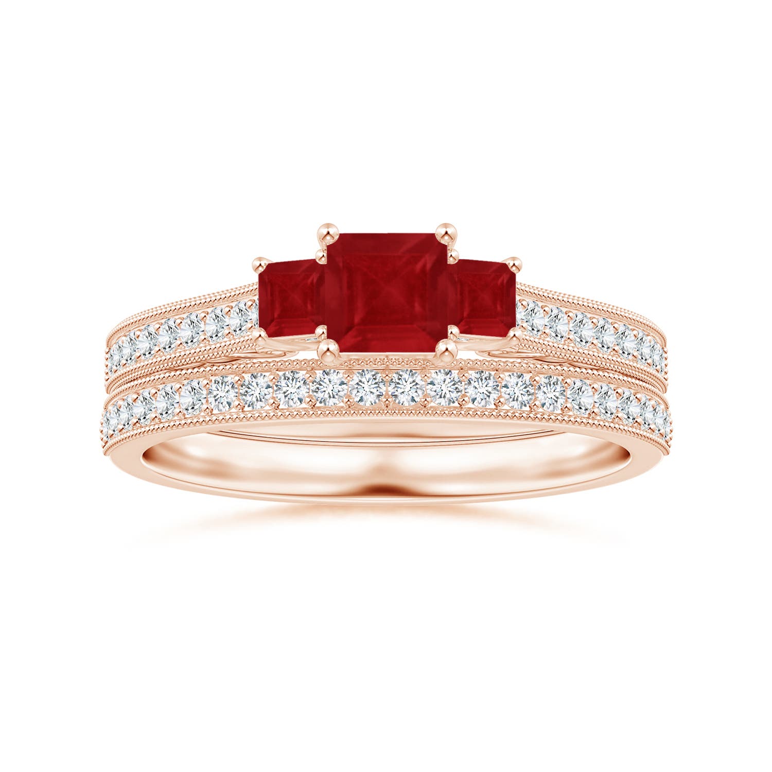 AA - Ruby / 0.86 CT / 14 KT Rose Gold