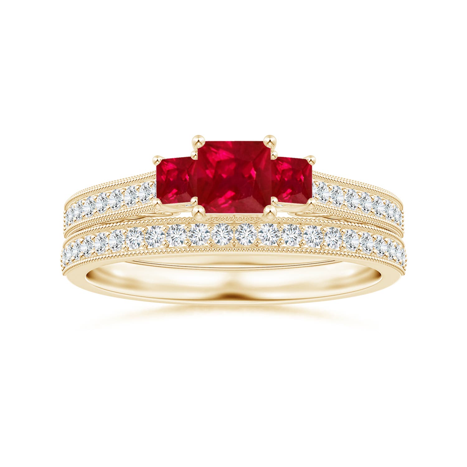 AAA - Ruby / 0.86 CT / 14 KT Yellow Gold