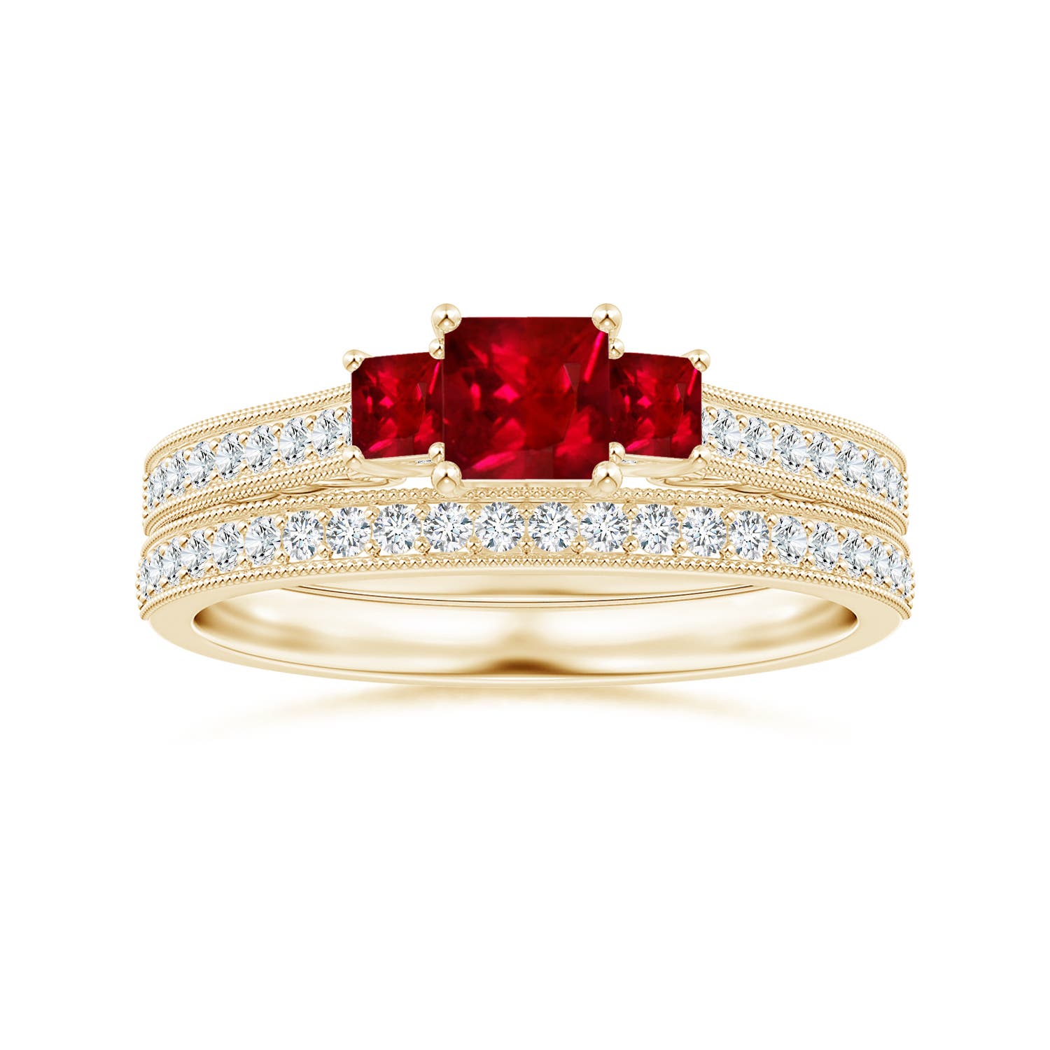 AAAA - Ruby / 0.86 CT / 14 KT Yellow Gold