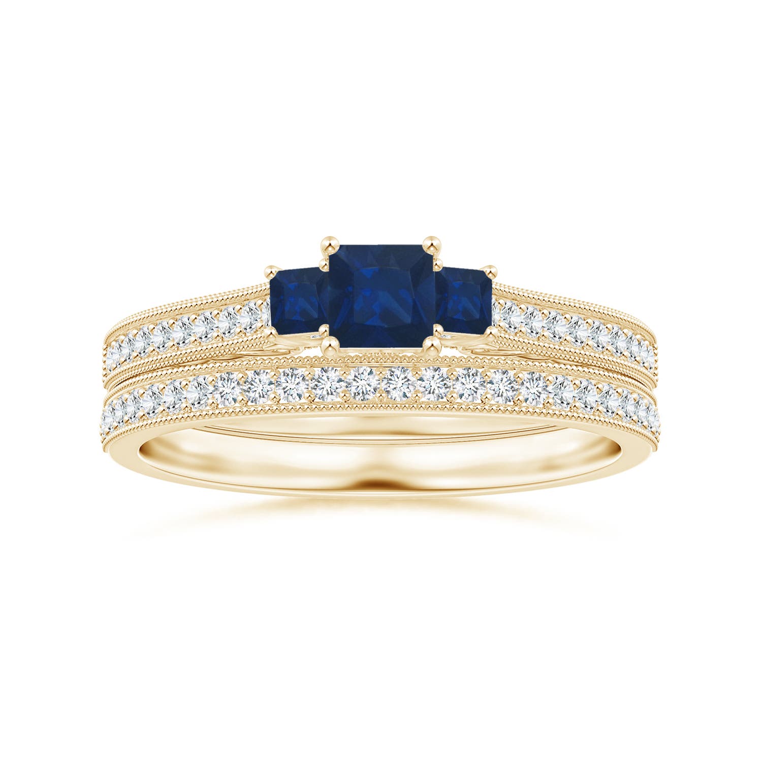 AA - Blue Sapphire / 0.6 CT / 14 KT Yellow Gold