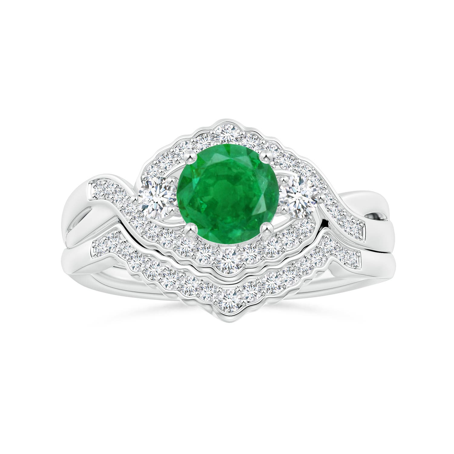 AA - Emerald / 1.01 CT / 14 KT White Gold