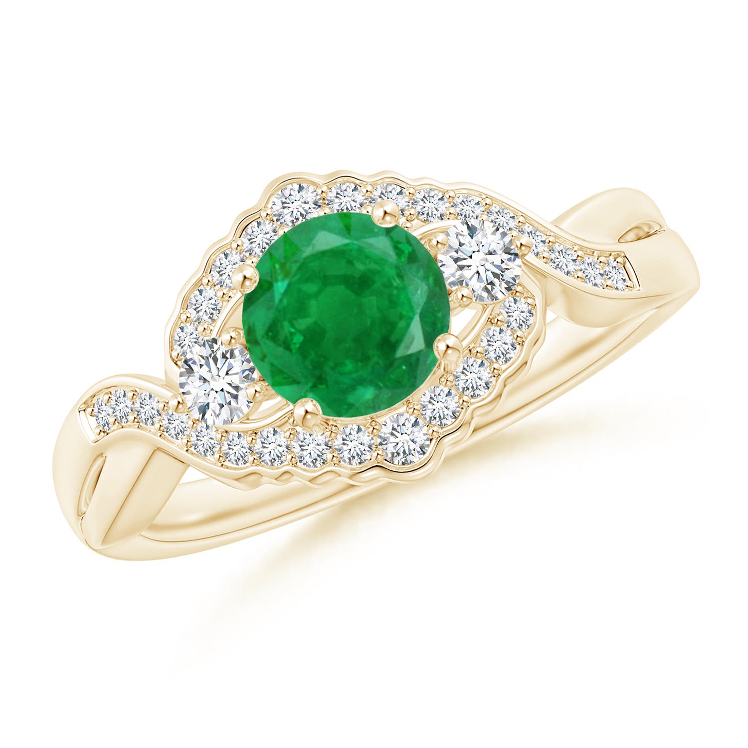 AA - Emerald / 1.01 CT / 14 KT Yellow Gold