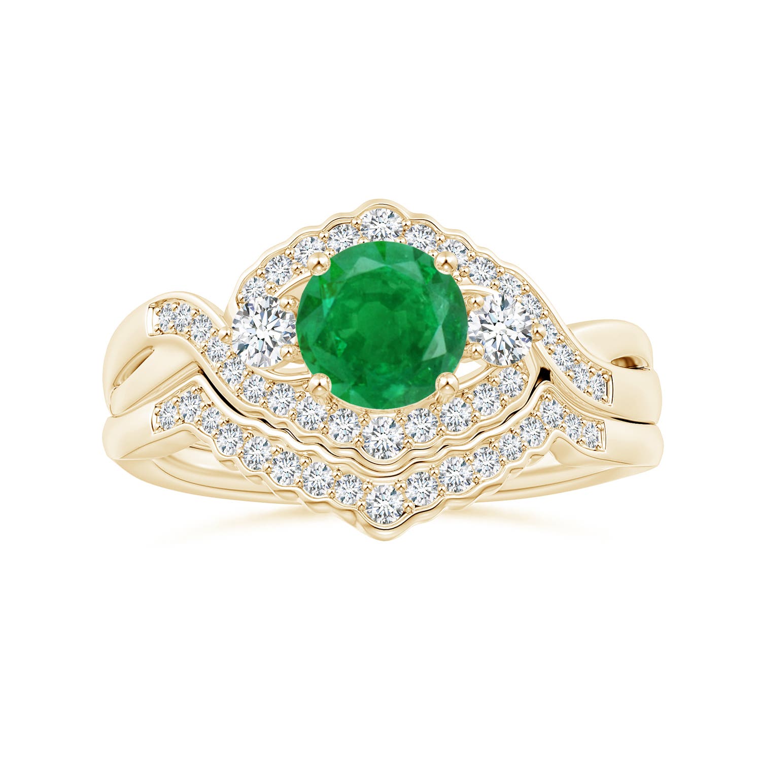 AA - Emerald / 1.01 CT / 14 KT Yellow Gold