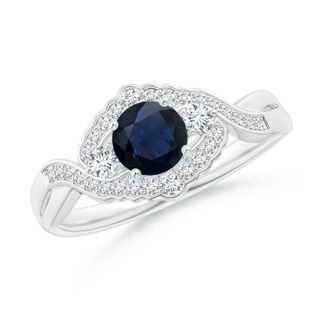 Round A Blue Sapphire