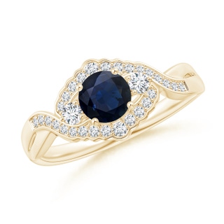 Round A Blue Sapphire