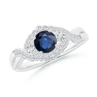 Round AA Blue Sapphire