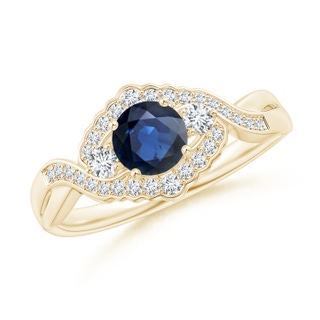 Round AA Blue Sapphire
