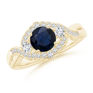 Round A Blue Sapphire