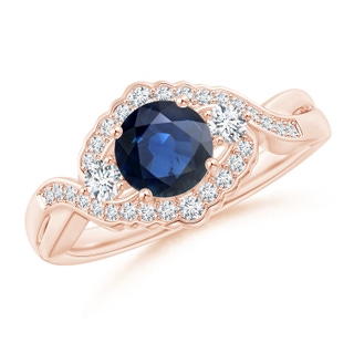 Round AA Blue Sapphire