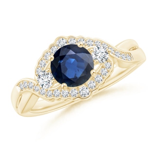 Round AA Blue Sapphire