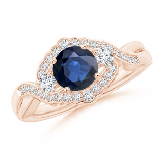 Round AA Blue Sapphire