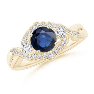 Round AA Blue Sapphire
