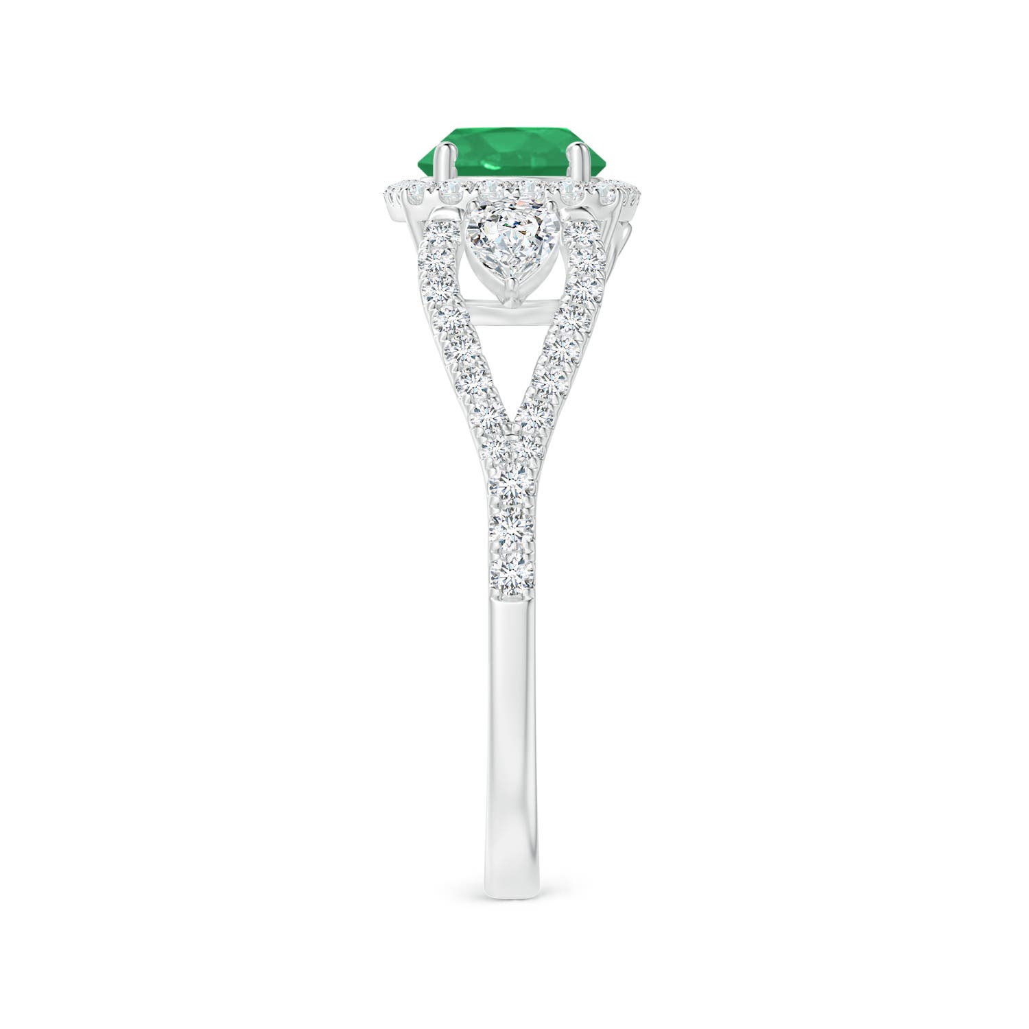 A - Emerald / 1.54 CT / 14 KT White Gold