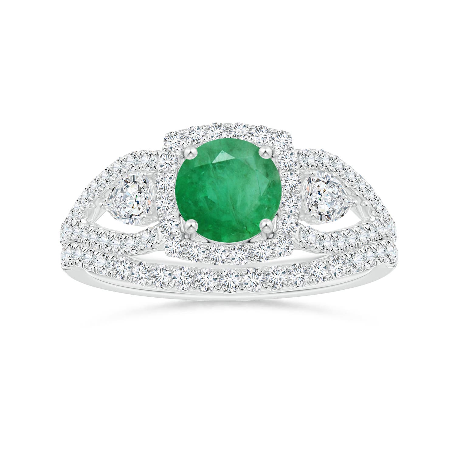 A - Emerald / 1.54 CT / 14 KT White Gold