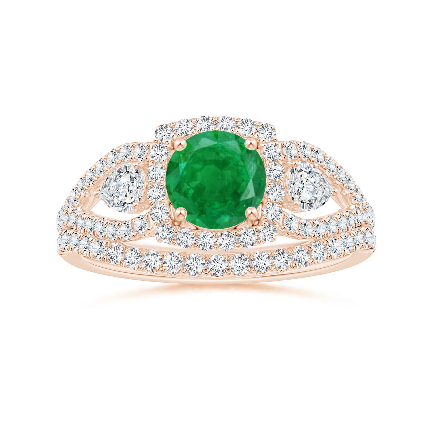 AA - Emerald / 1.54 CT / 14 KT Rose Gold