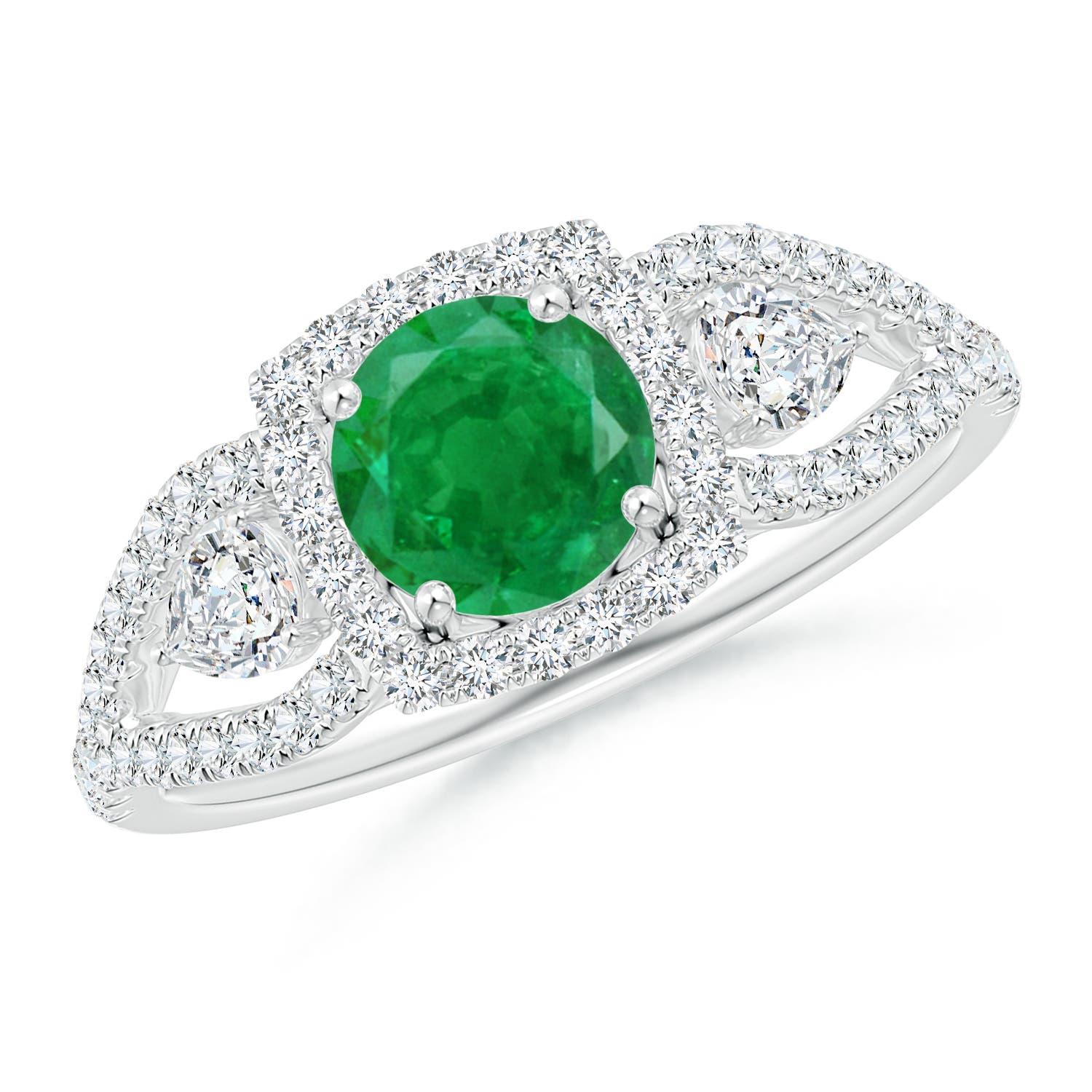 AA - Emerald / 1.54 CT / 14 KT White Gold