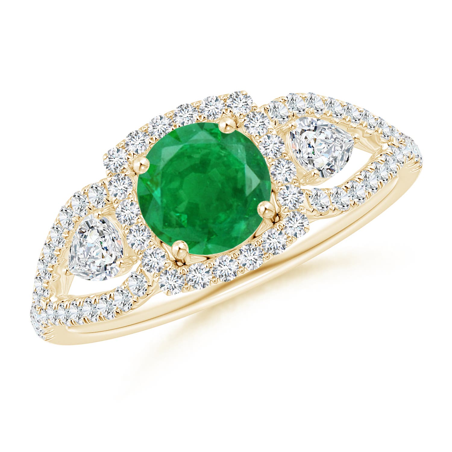 AA - Emerald / 1.54 CT / 14 KT Yellow Gold