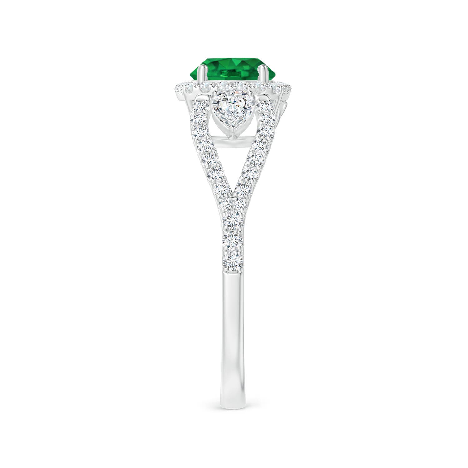 AAA - Emerald / 1.54 CT / 14 KT White Gold