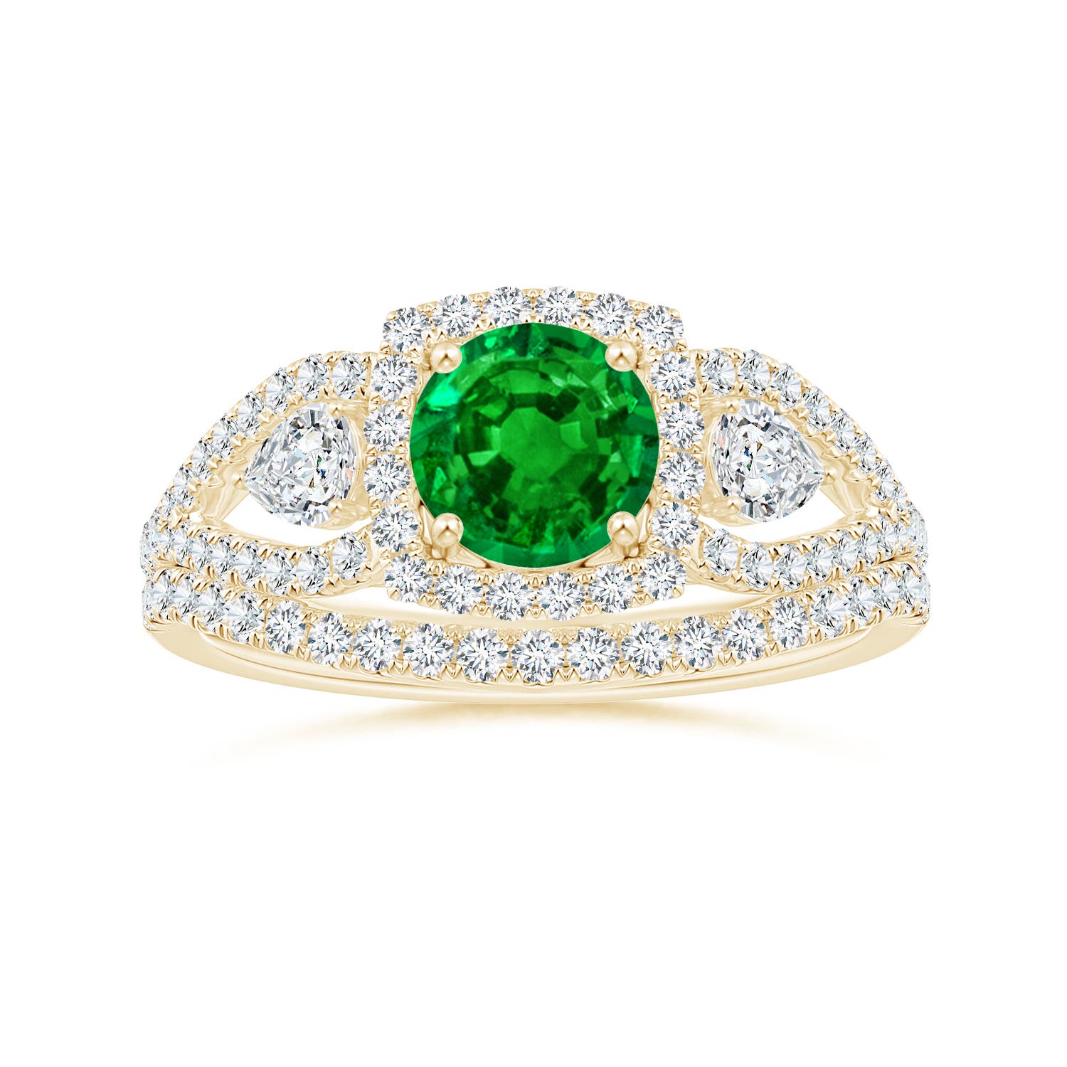 AAAA - Emerald / 1.54 CT / 14 KT Yellow Gold