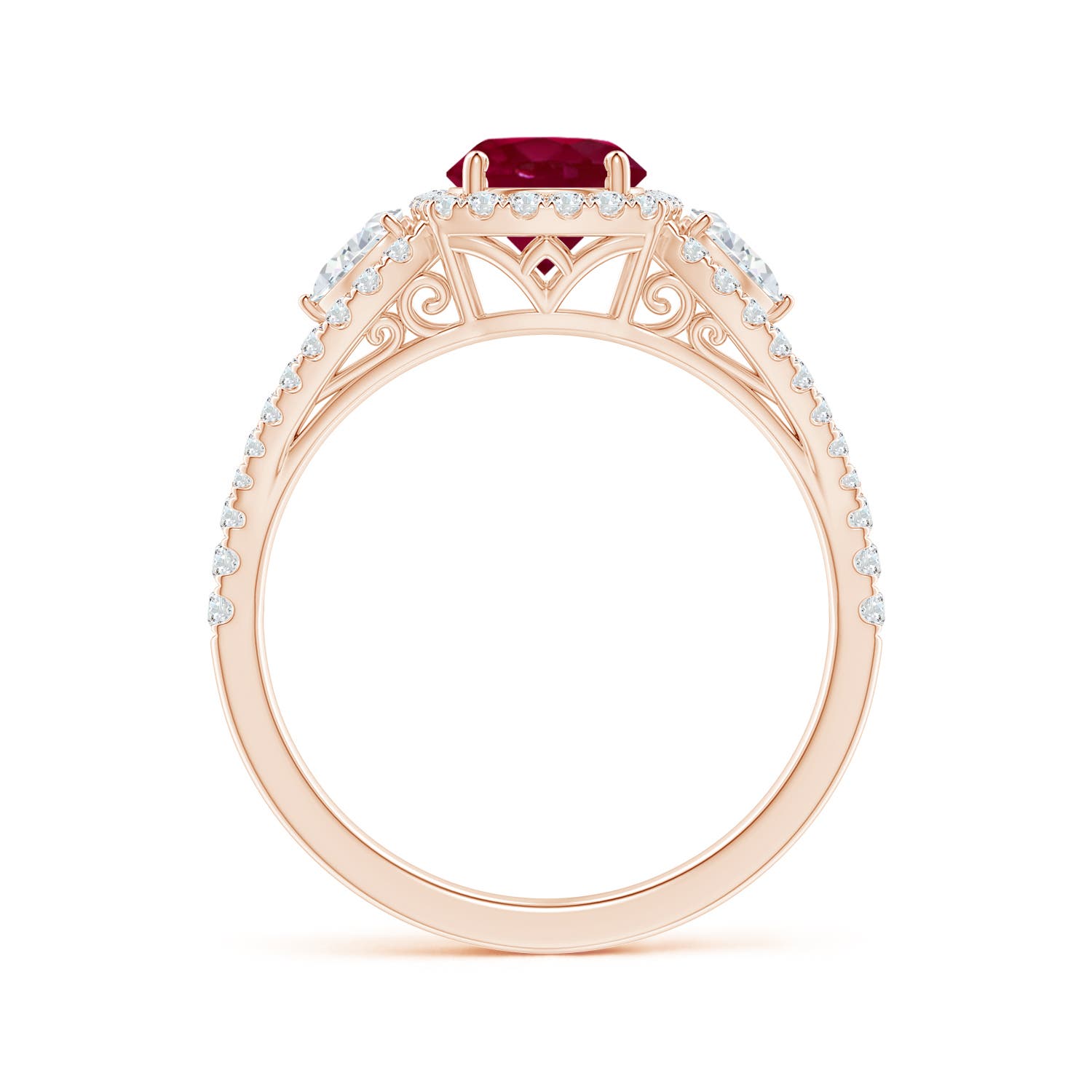 A - Ruby / 1.61 CT / 14 KT Rose Gold