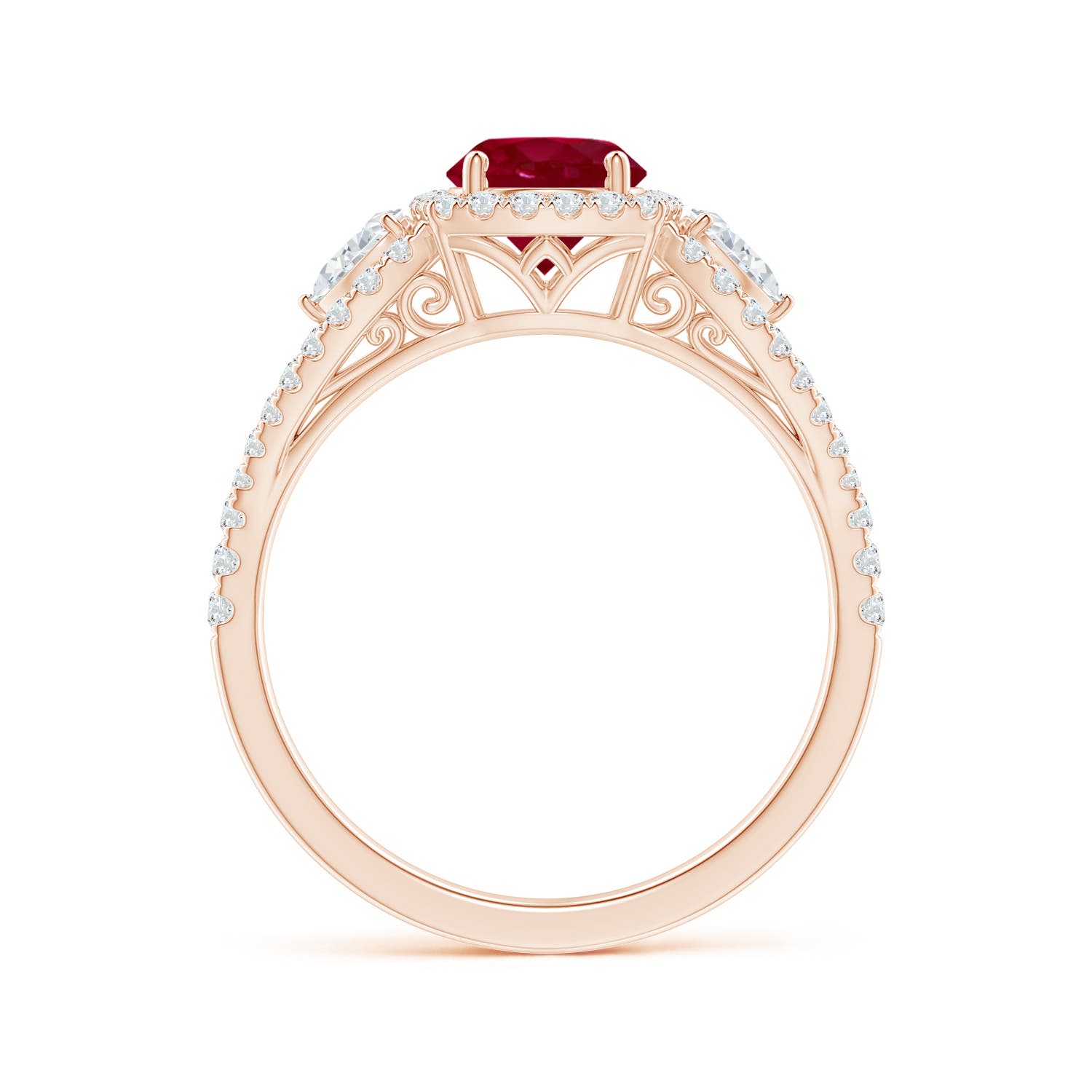 AA - Ruby / 1.61 CT / 14 KT Rose Gold