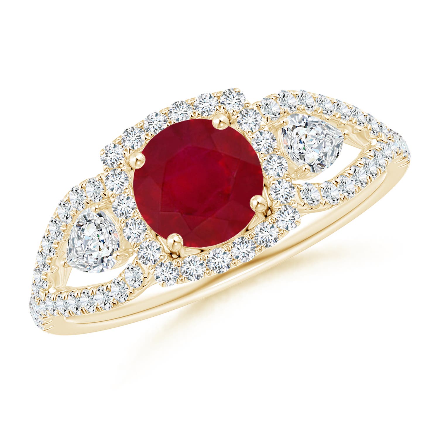 AA - Ruby / 1.61 CT / 14 KT Yellow Gold